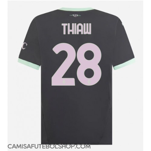 Camisa de time de futebol AC Milan Malick Thiaw #28 Replicas 3º Equipamento 2024-25 Manga Curta